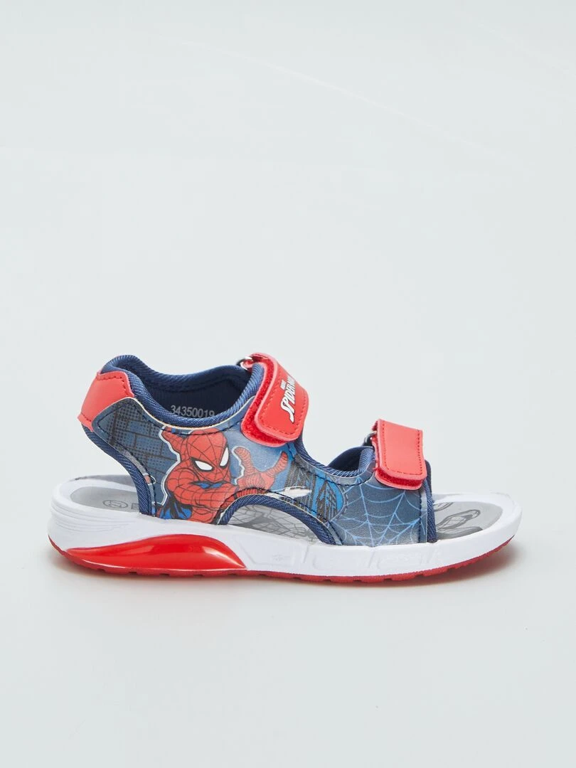 Sandales scratchées 'Spiderman' Bleu/rouge
