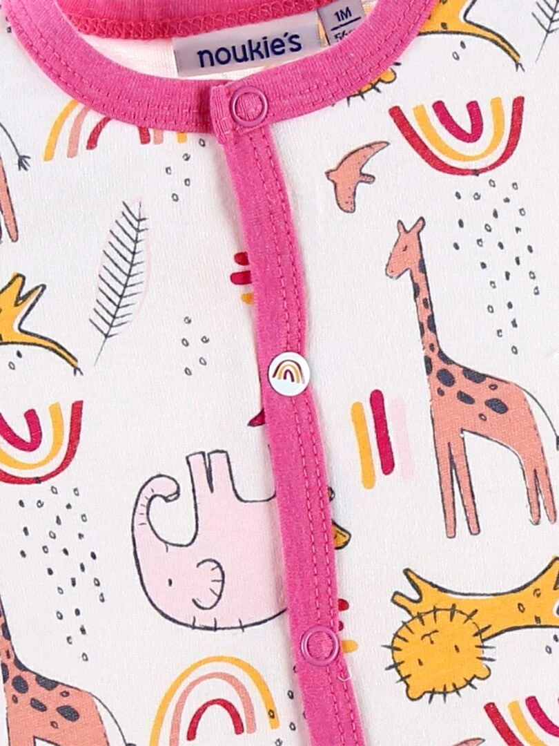 Pyjama dors bien à imprimés en jersey  clair   Noukie's   Rose