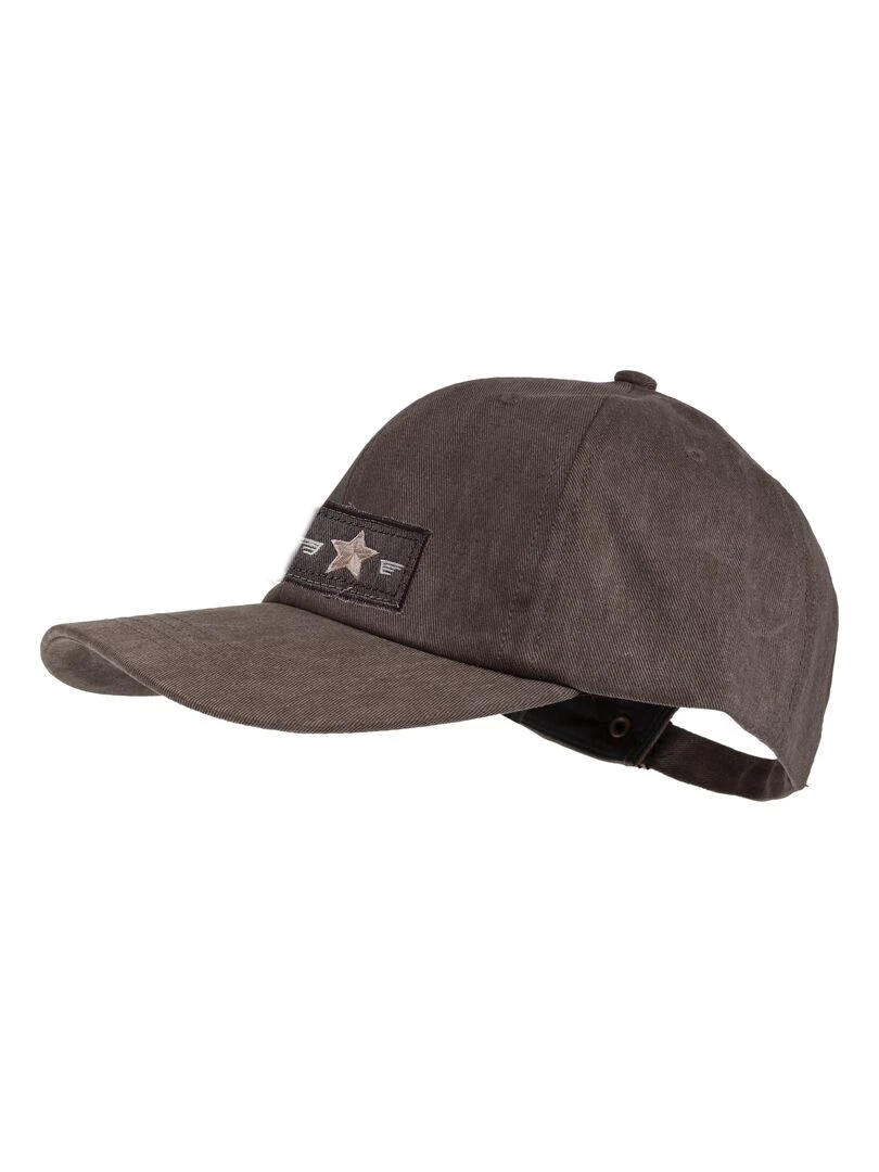 Casquette mixte à patch Marron Marron