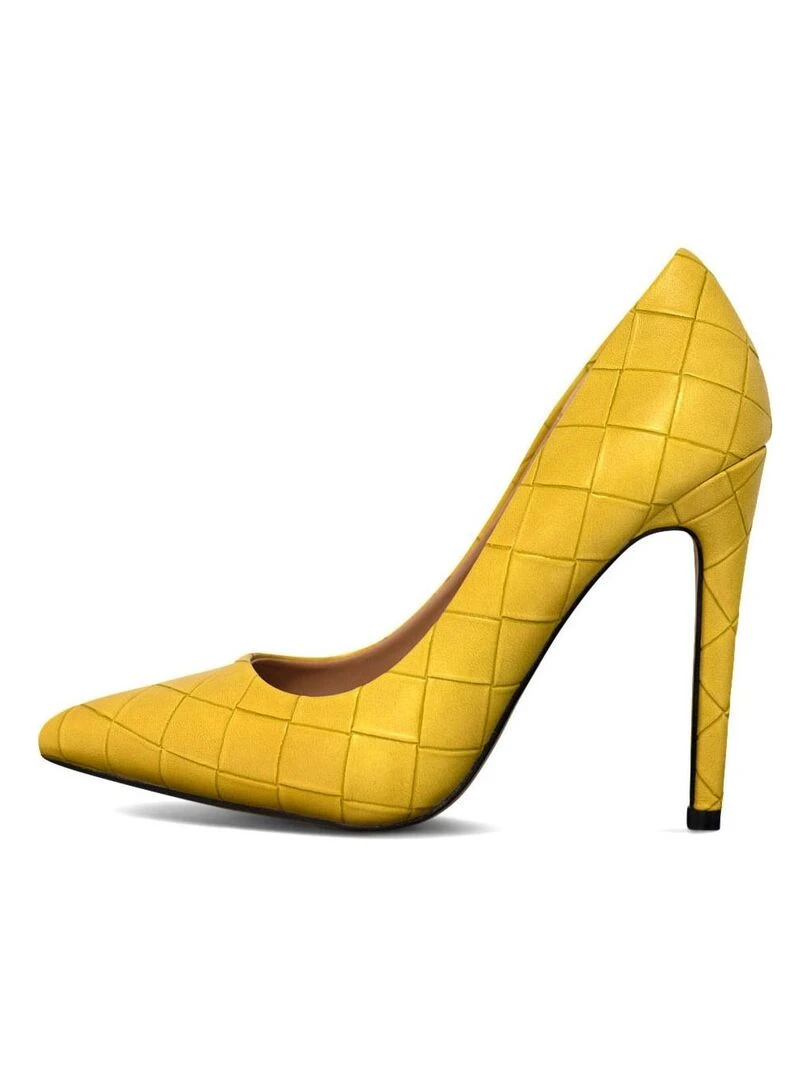 Escarpins talon aiguille Kebello   Jaune