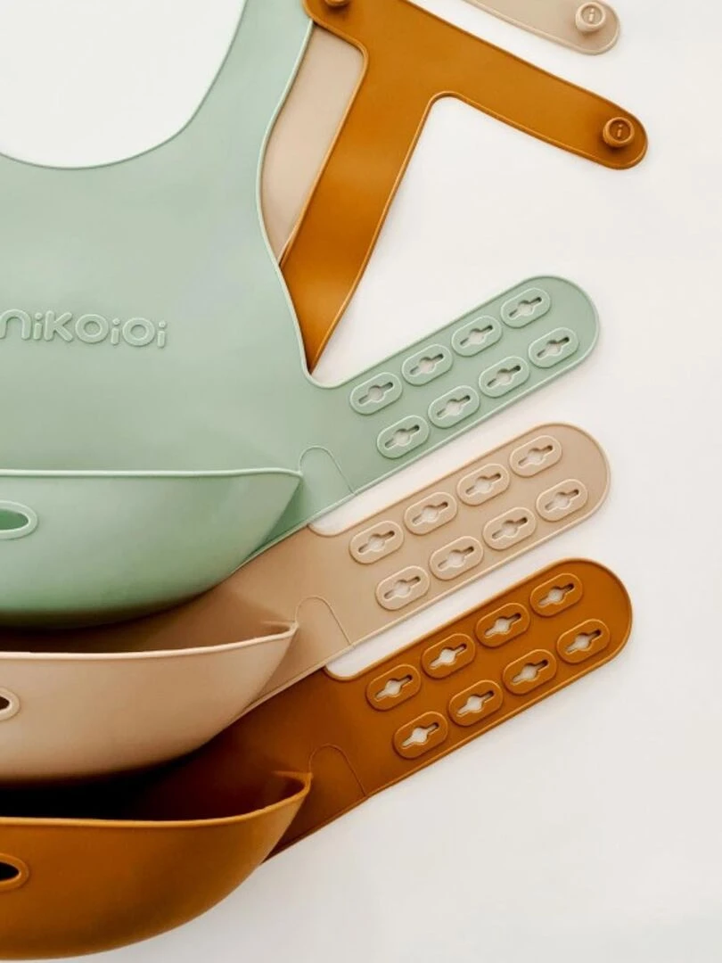 Bavoir récupérateur en silicone   Vert