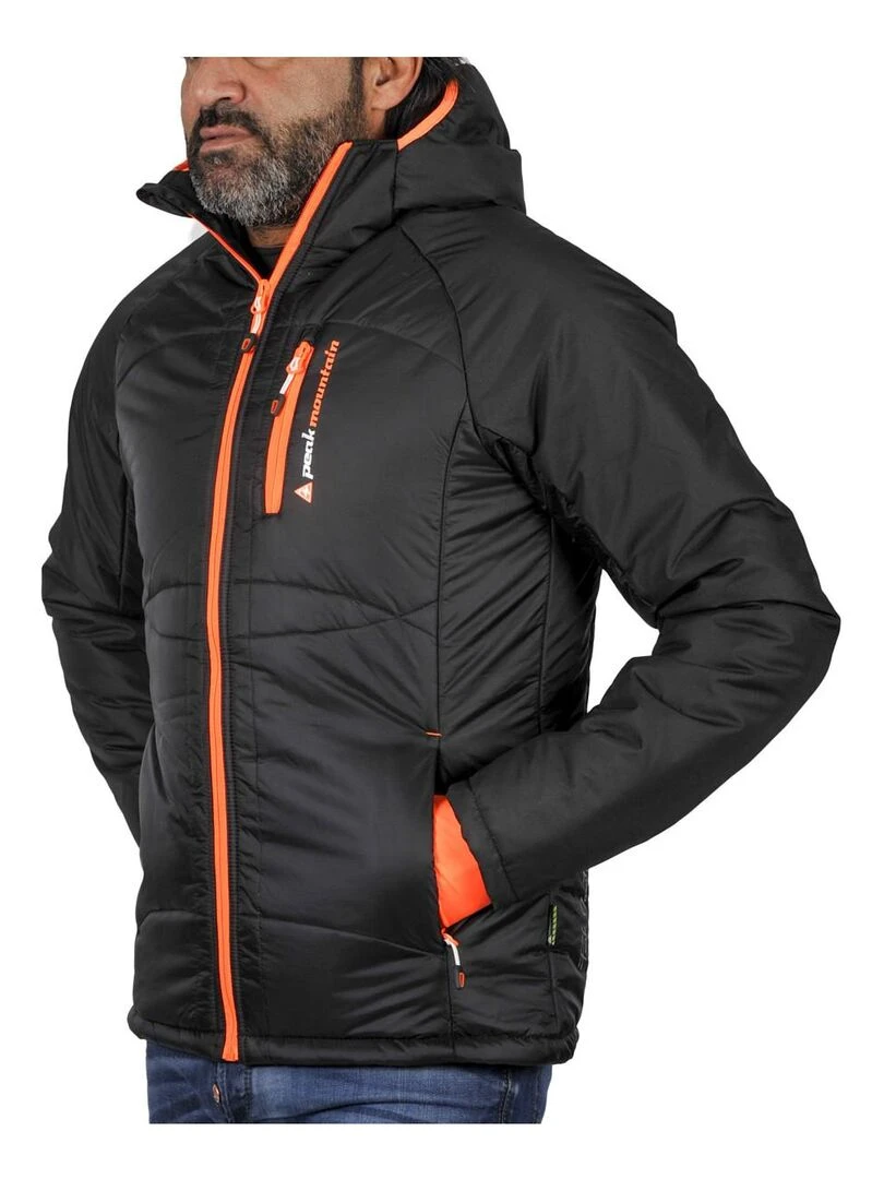 Blouson de ski homme CEPEAK   PEAK MOUNTAIN   Noir Orange
