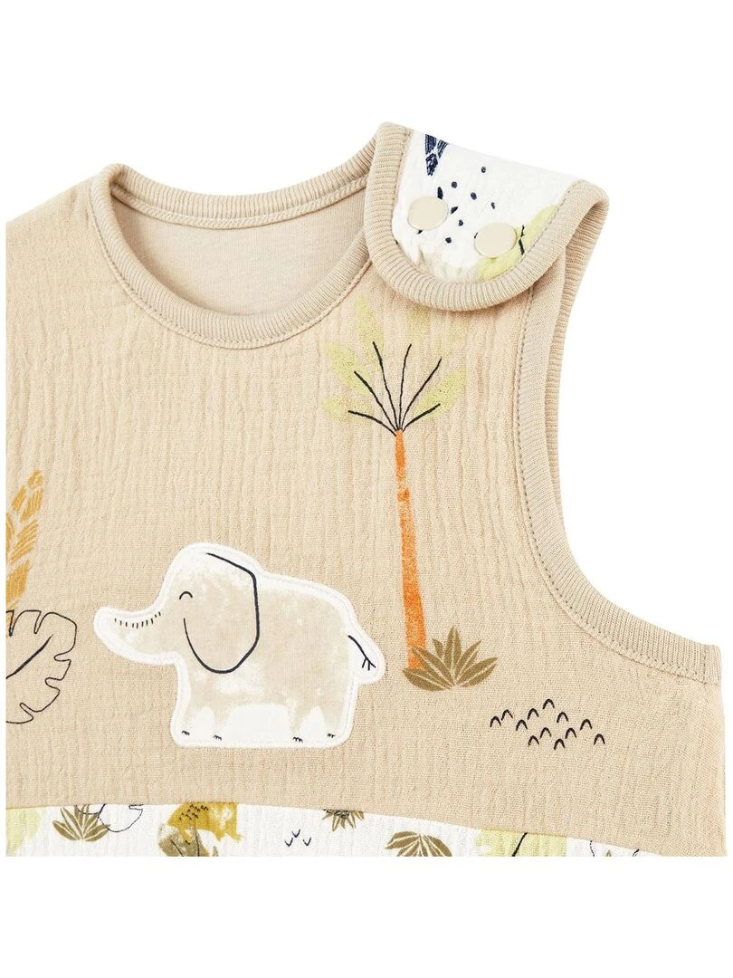 Gigoteuse d'été en gaze de coton Zagora   Beige sable