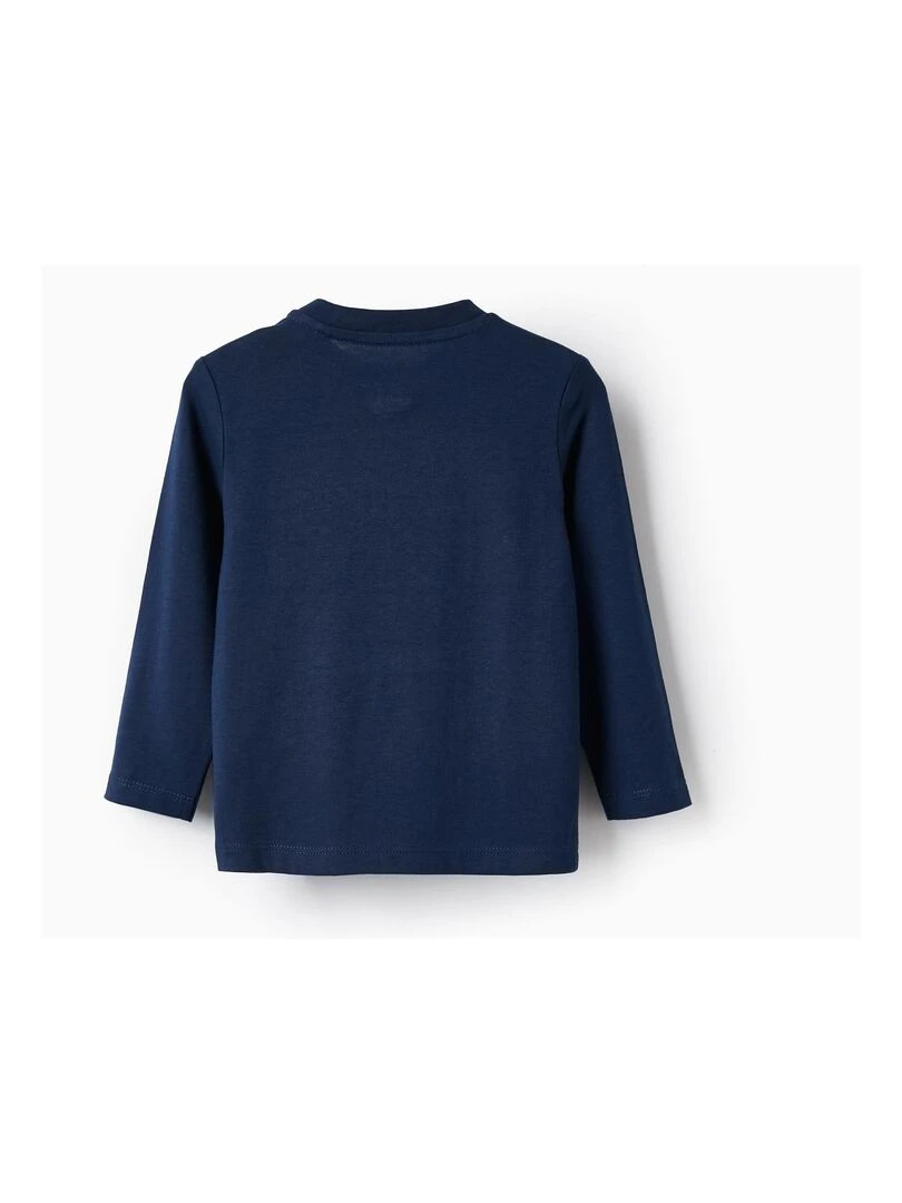 T shirt à manches longues pour bébé garçon 'Fly High' manches longues SPRING BEGINS Bleu foncé