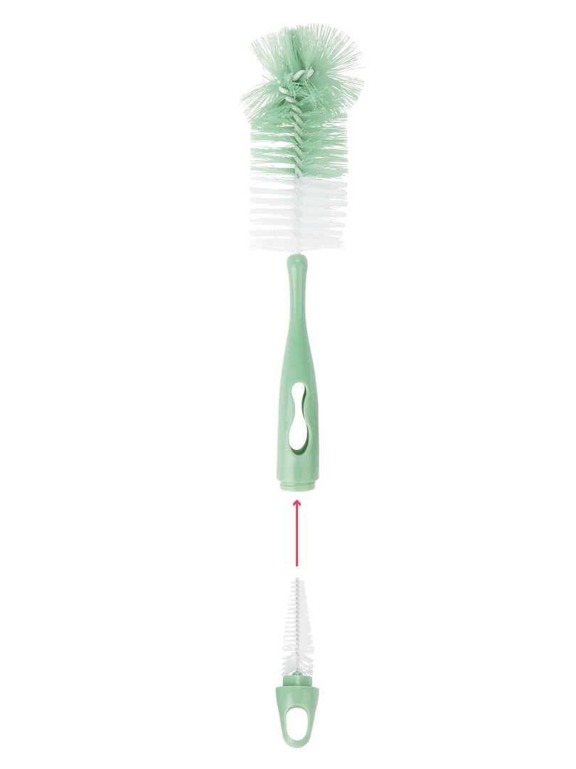 Goupillons pour biberon + tétine 'Badabulle' vert