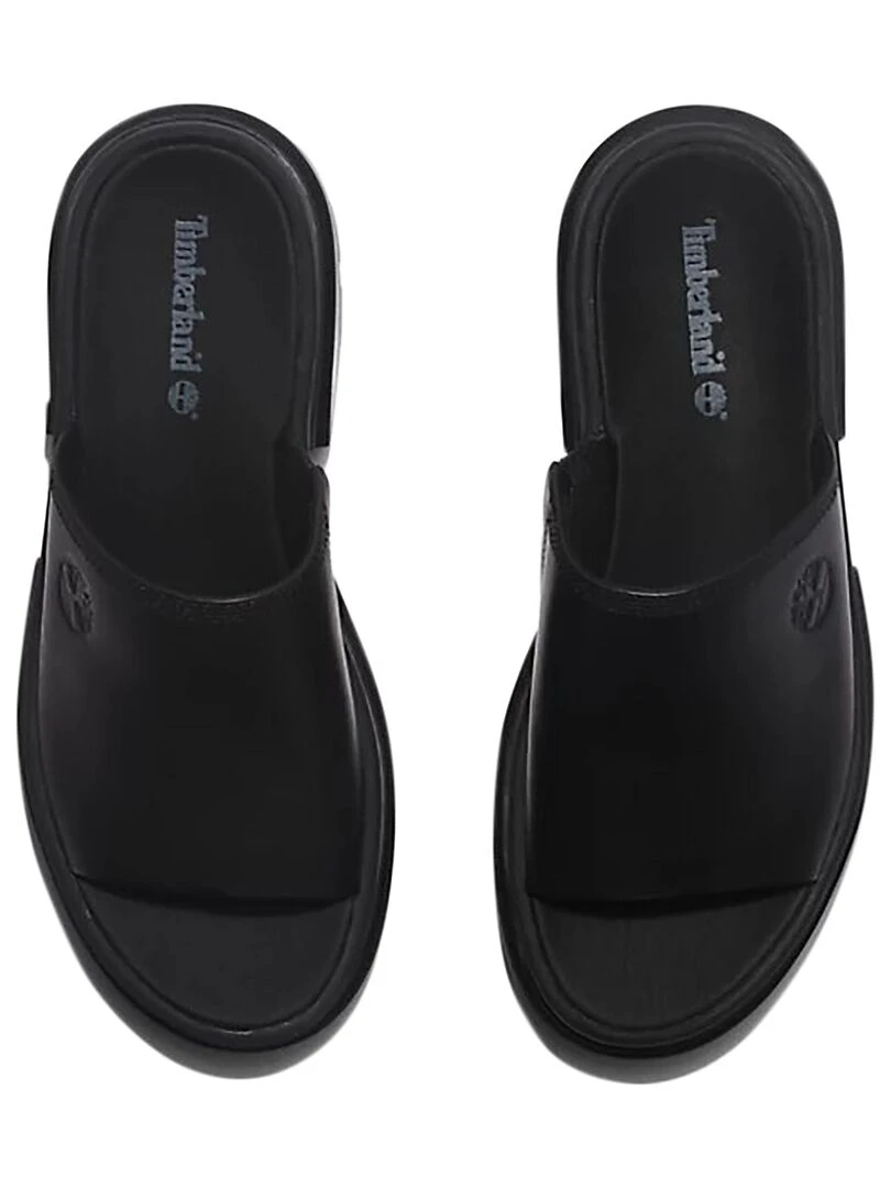 Sandales à Talon Cuir Timberland Everleigh   Noir