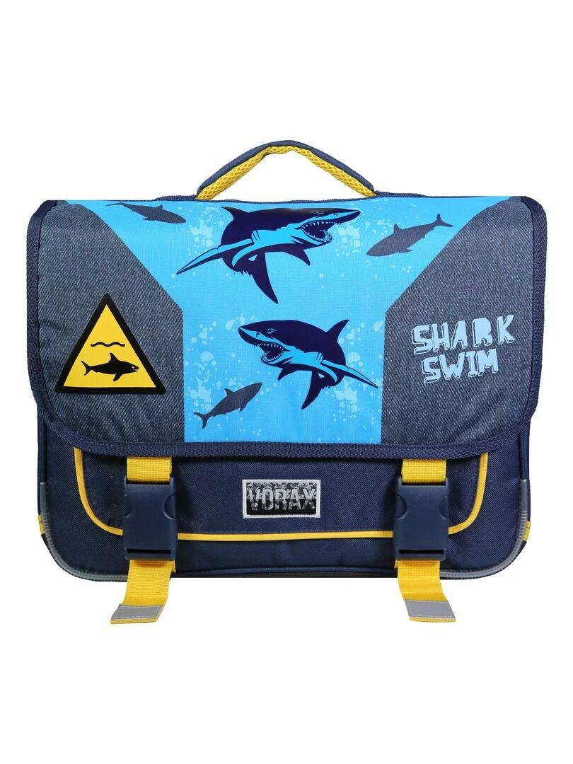 BAGTROTTER Cartable 38 cm Vorax Bleu Requin Bleu
