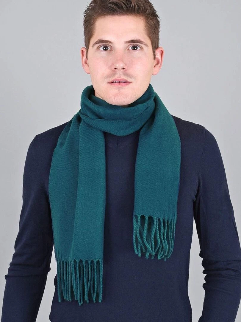 Echarpe Fely   Fabriqué en France   Bleu Vert