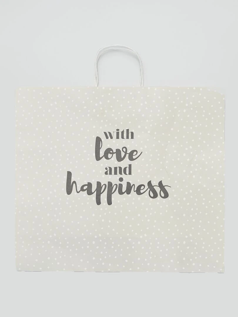 Sac cadeau grand modèle   Gris