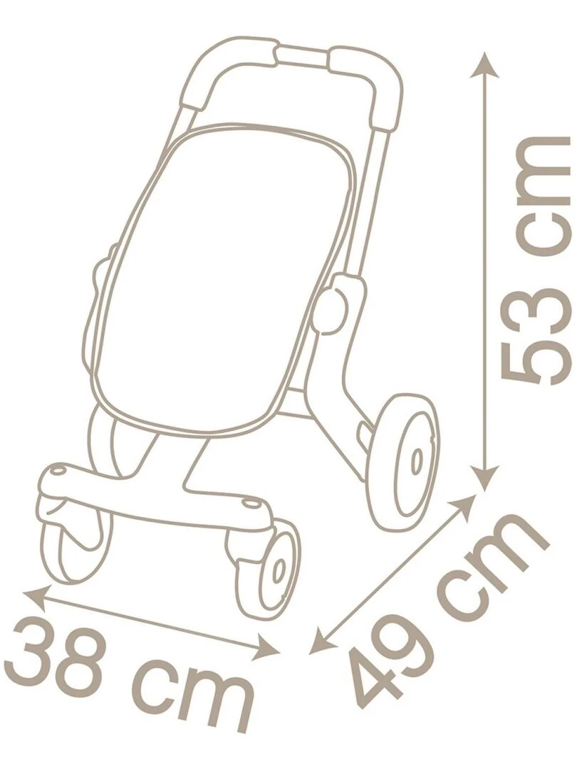 Poussette pour poupée jusqu'à 42 cm : Pop Baby Nurse   N/A