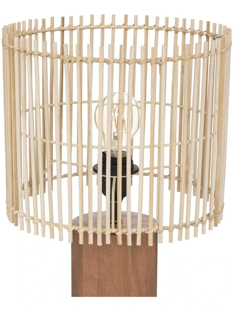 Lampe droite ethnique Beige