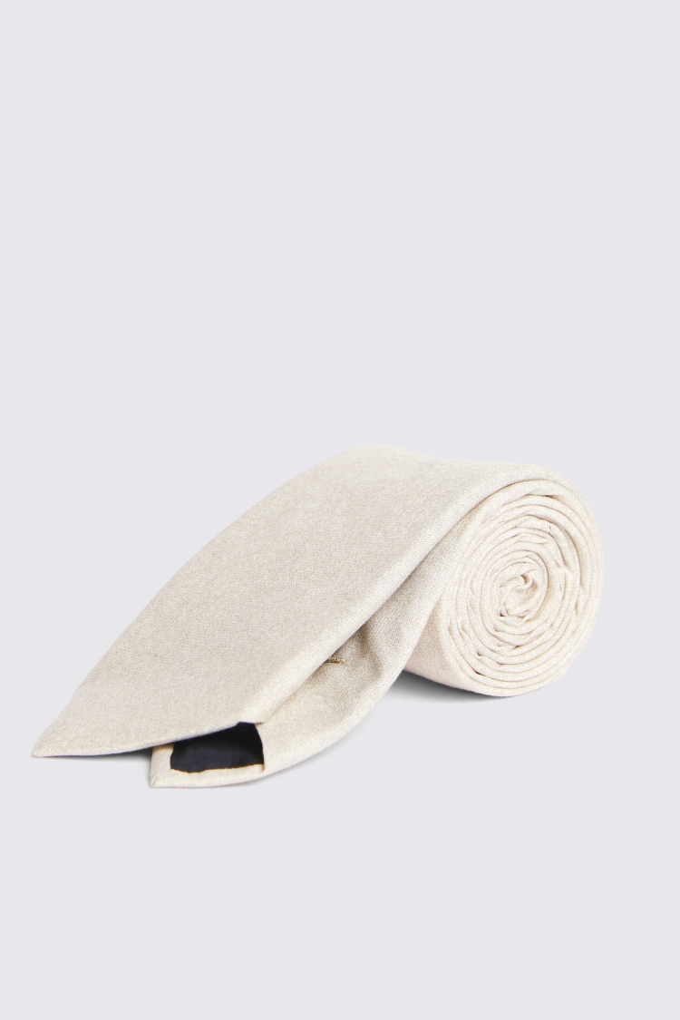 Bottinelli Neutral Silk Semi-Plain Tie Buy Online at Moss