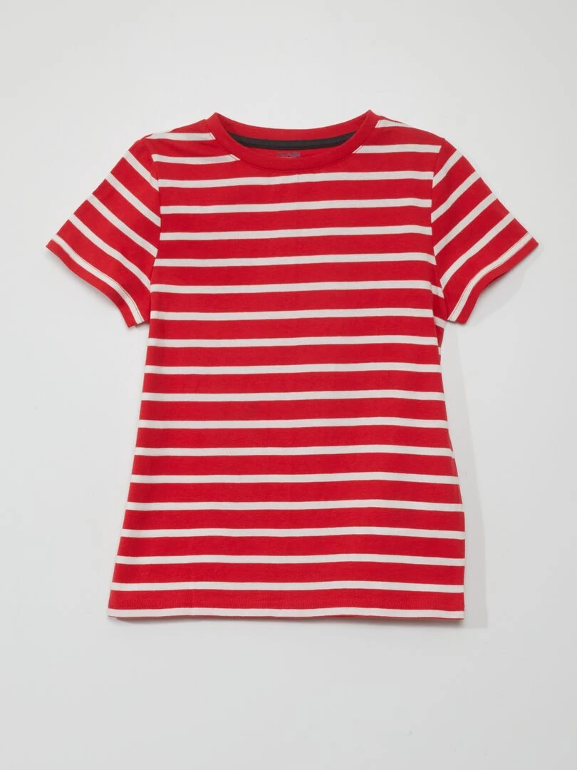 Lot de 3 t shirts en jersey Noir/bleu