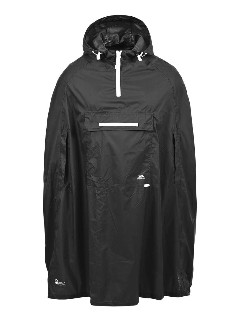Trespass Qikpac Poncho repliable Adulte unisexe Noir