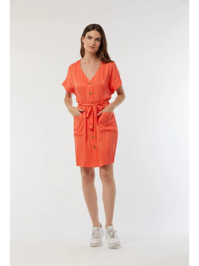 Lee Cooper Robe manches courtes lyocell LUZIA Orange