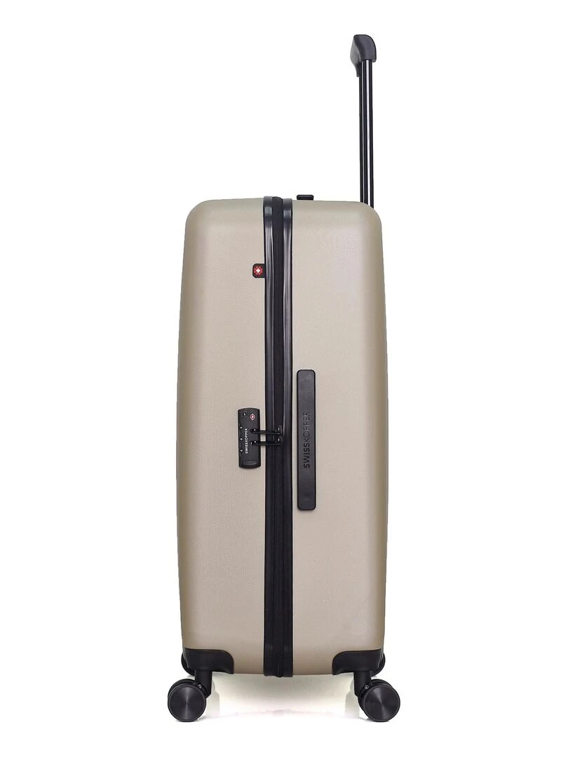 SWISS KOPPER   VALISE GRAND FORMAT ABS RÜTI 4 ROUES 75 CM   Beige