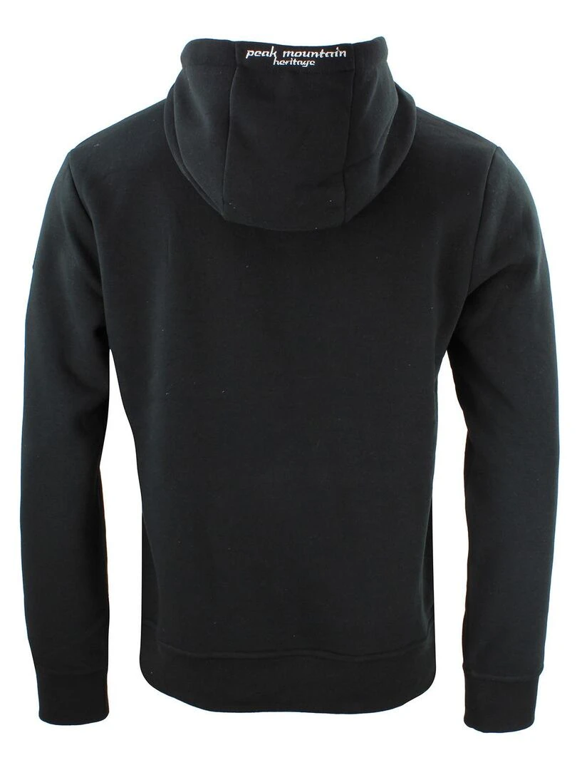 Sweat à capuche homme CORENTIN PEAK MOUNTAIN Noir Noir