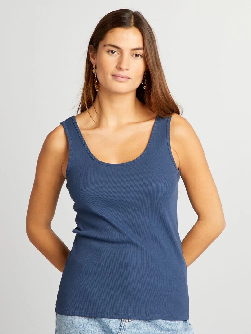 Débardeur sans manches   bleu foncé