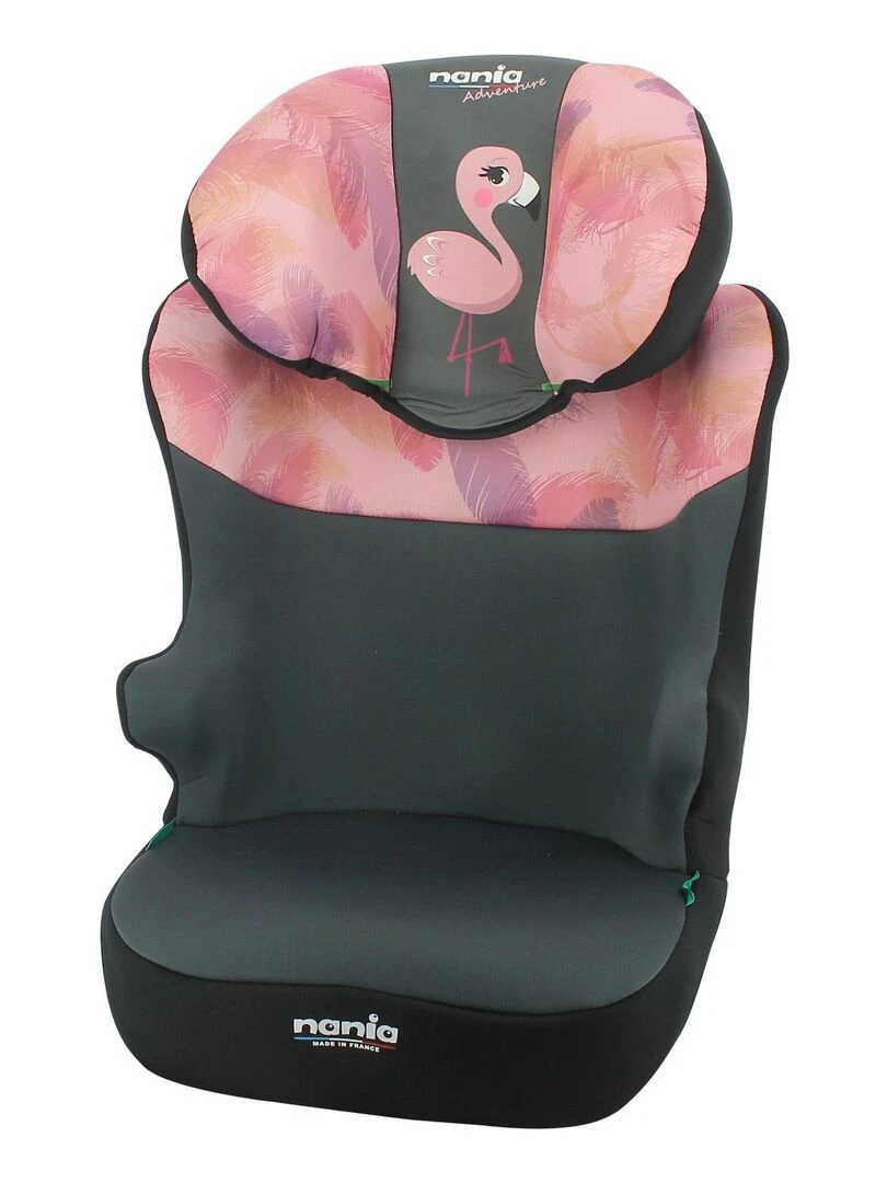 Nania – Siège auto ceinturé START I 106 140 cm R129 i Size – Fabrication Française Flamingo Noir ébène