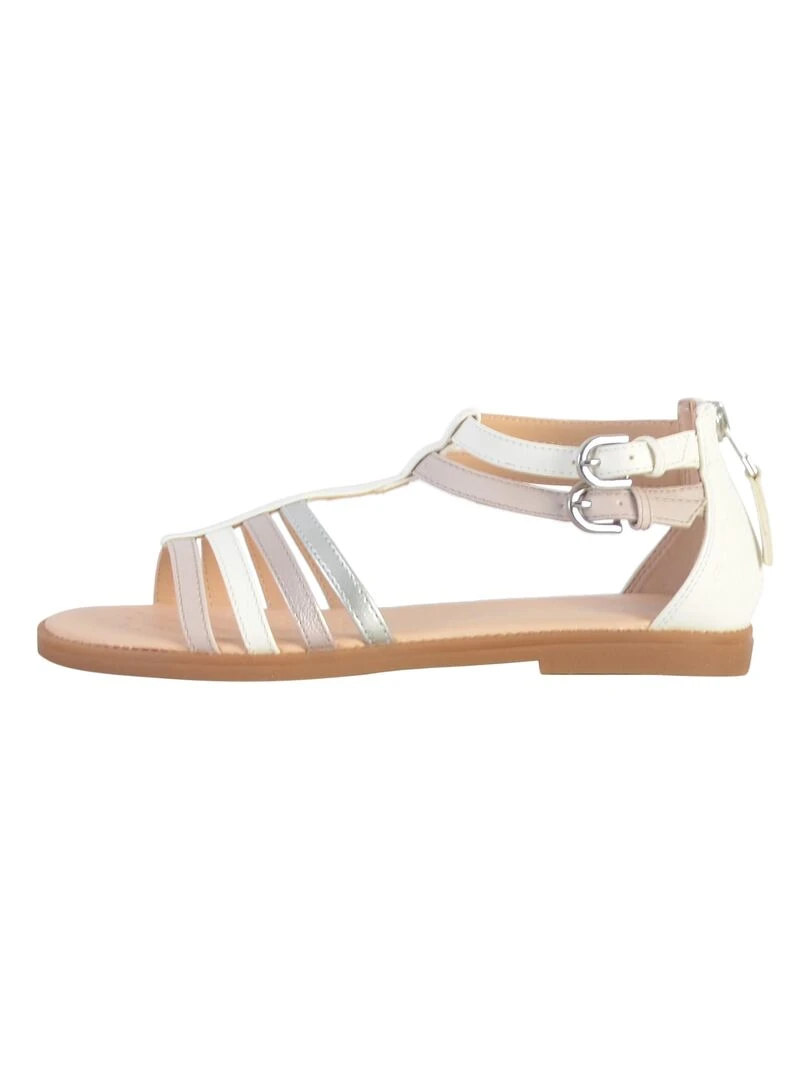 Sandale Enfant Geox Karly Blanc Rose clair