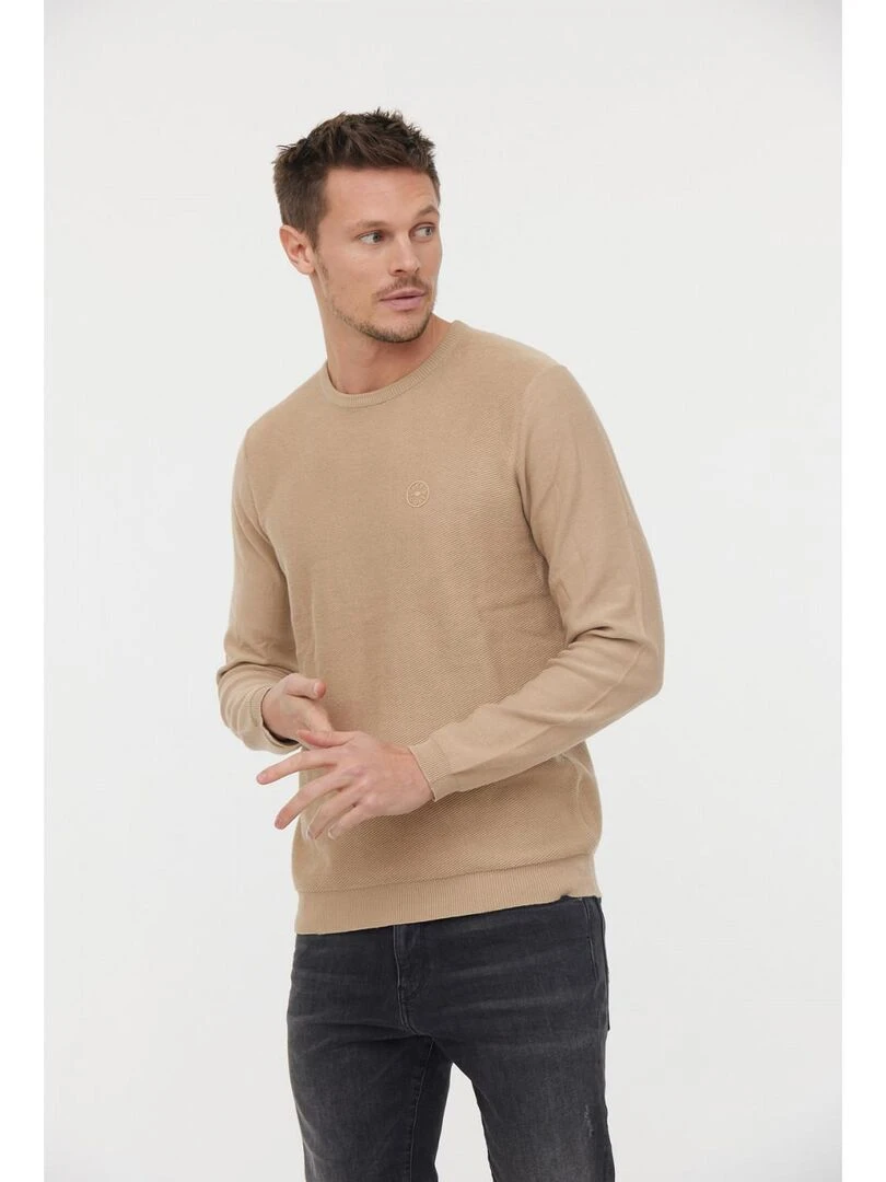 Lee Cooper Pull coton regular CIRO Beige argile
