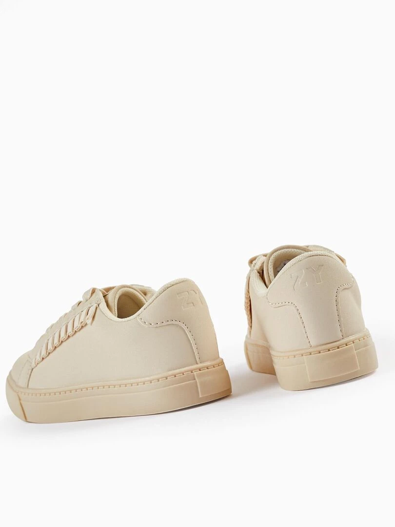 Baskets avec Volants pour Fille  ATLANTIC COMPANY   Beige clair