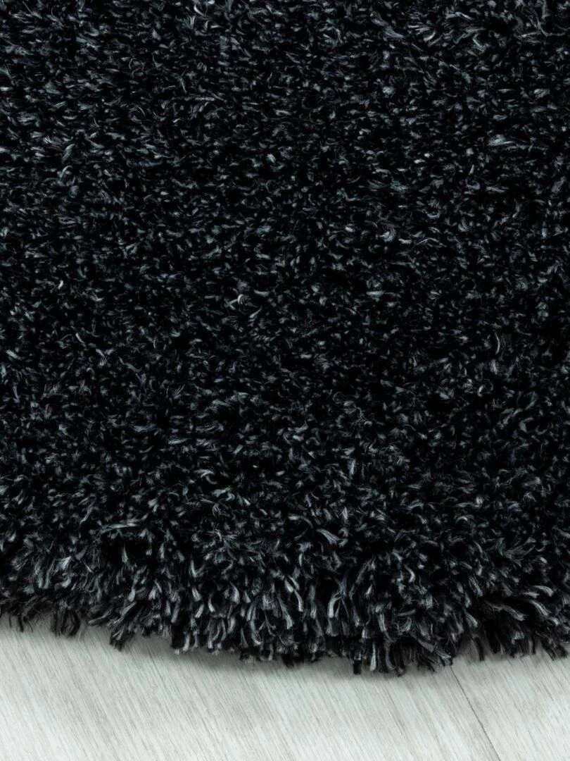 Tapis shaggy UNI B OEKO TEX®   Noir