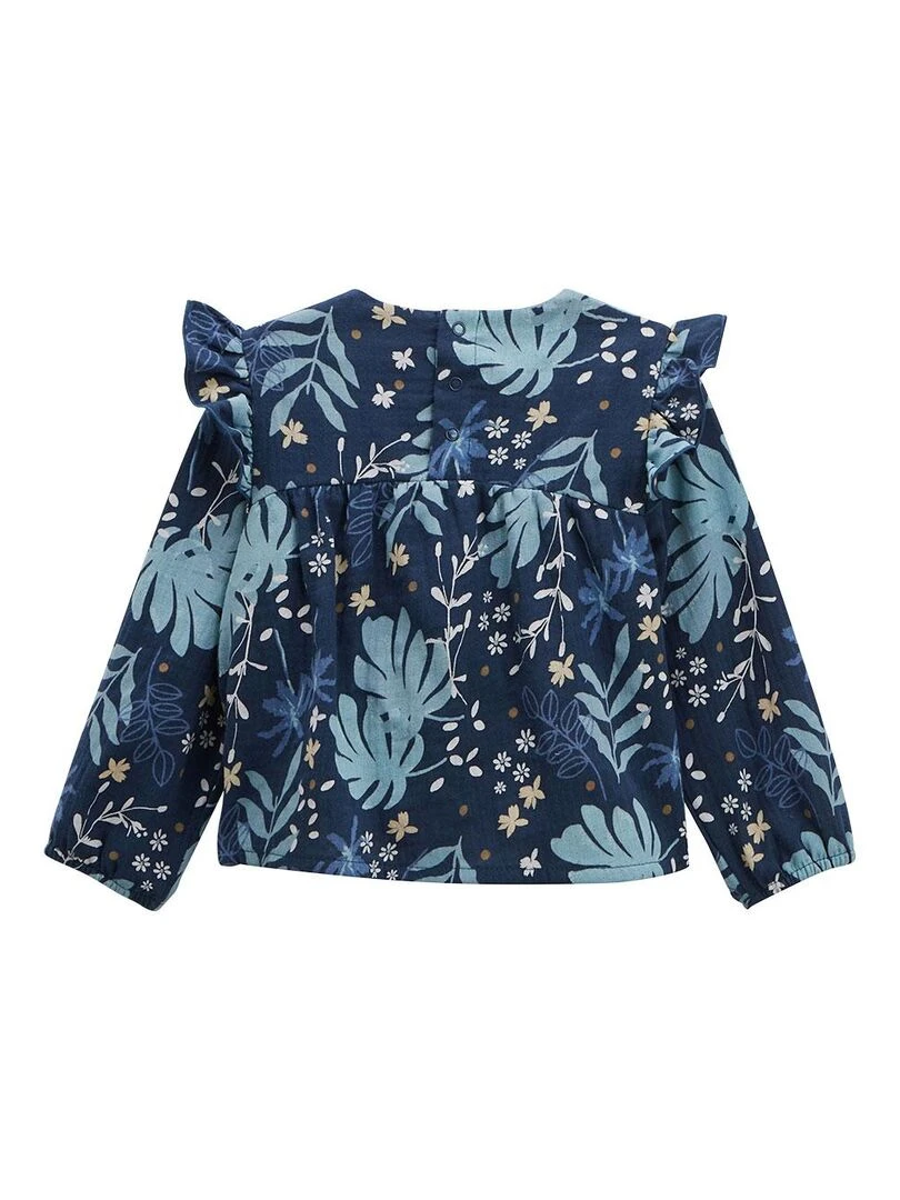 Ensemble bébé blouse et pantalon avec bandeau Holly Night   Bleu