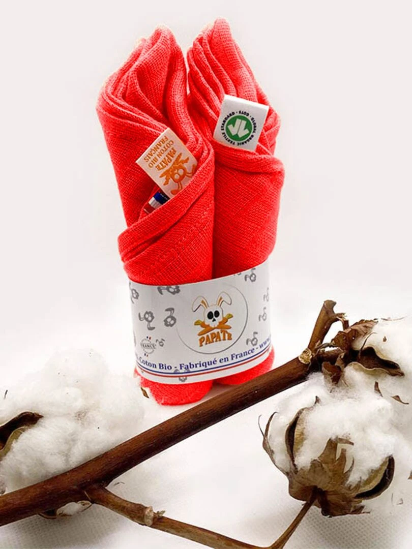 Langes En Coton Bio Electric Summer Rouge carmin