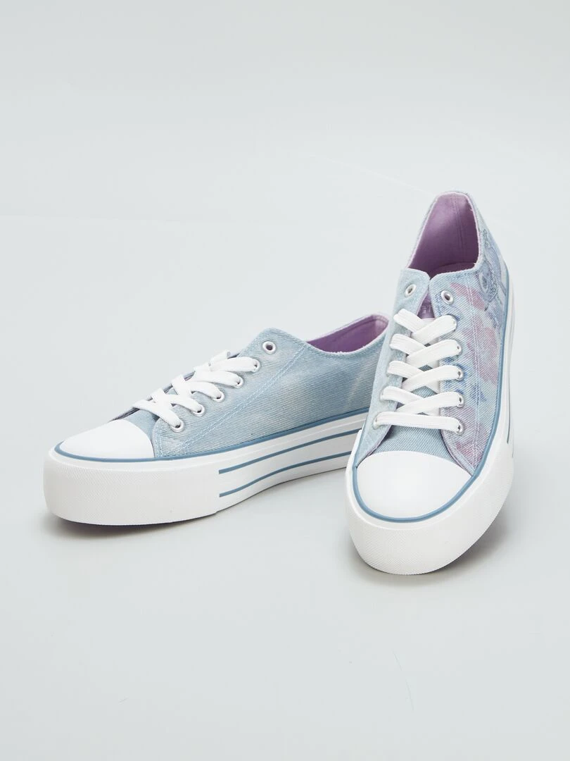 Basket en toile 'Stitch'   Bleu