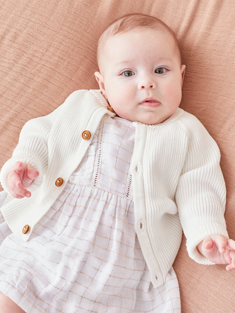 Cardigan En Tricot Noir Blanc