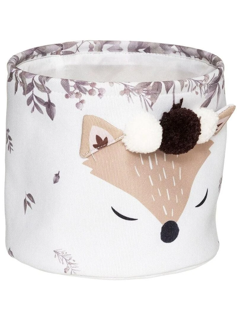 Lot de 2 bacs de rangement Renard   Blanc