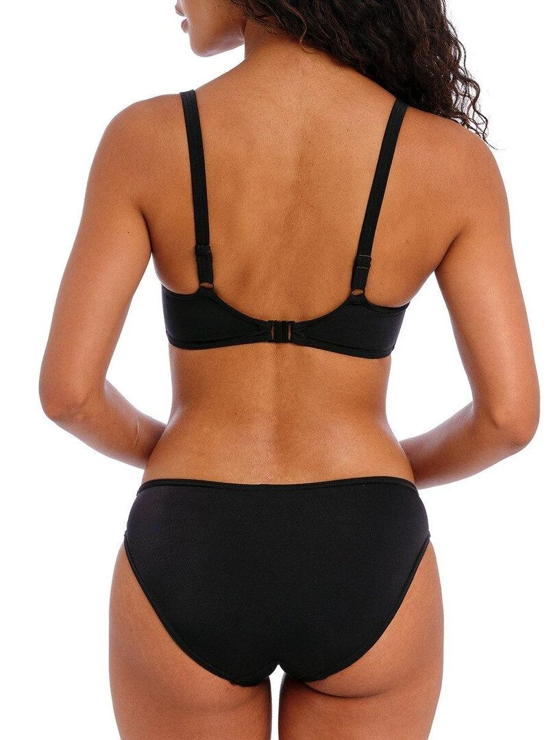 Haut de maillot de bain uni à armatures Jewel cove   Noir