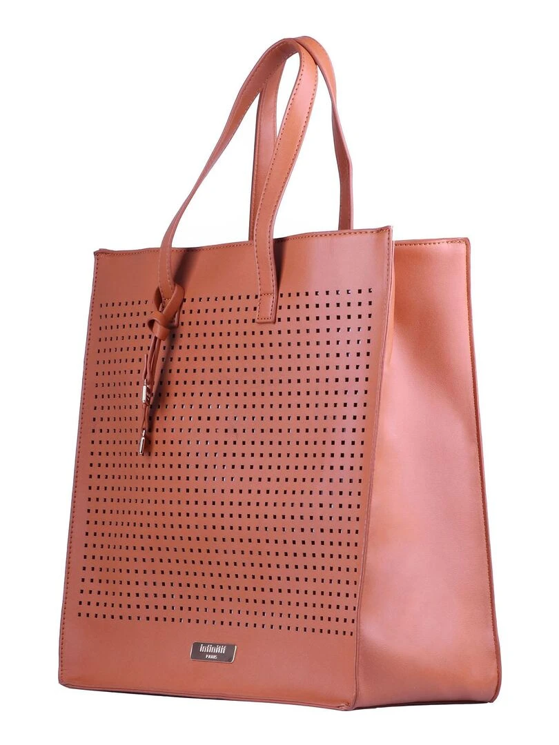 INFINITIF SAC A MAIN FLAMBE Marron