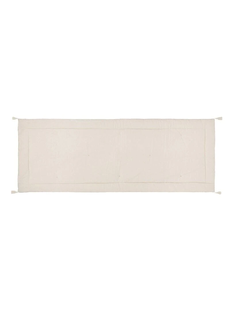 Édredon velours 70x180 Night coton ivoire   Blanc