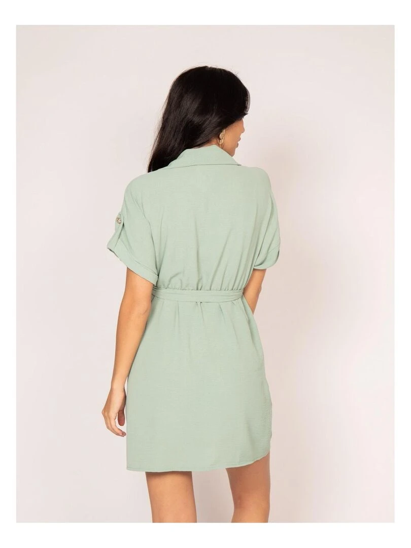 Robe courte IJOLY Vert d'eau