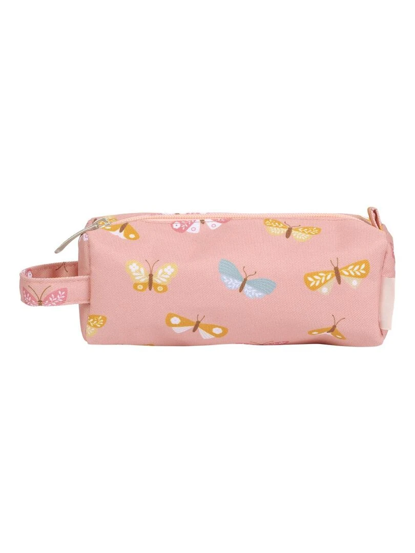 Trousse scolaire Papillons   Rose