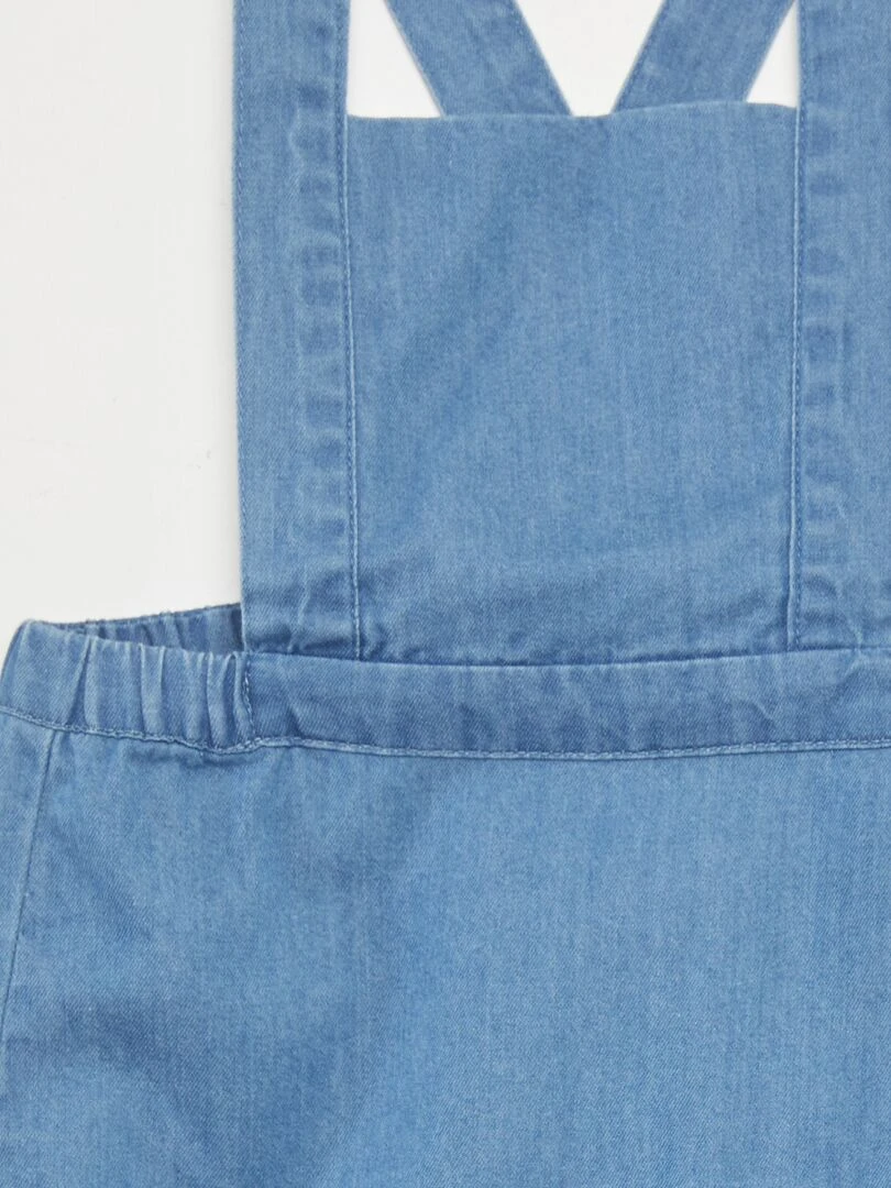 Ensemble body + salopette en denim   Blanc/denim