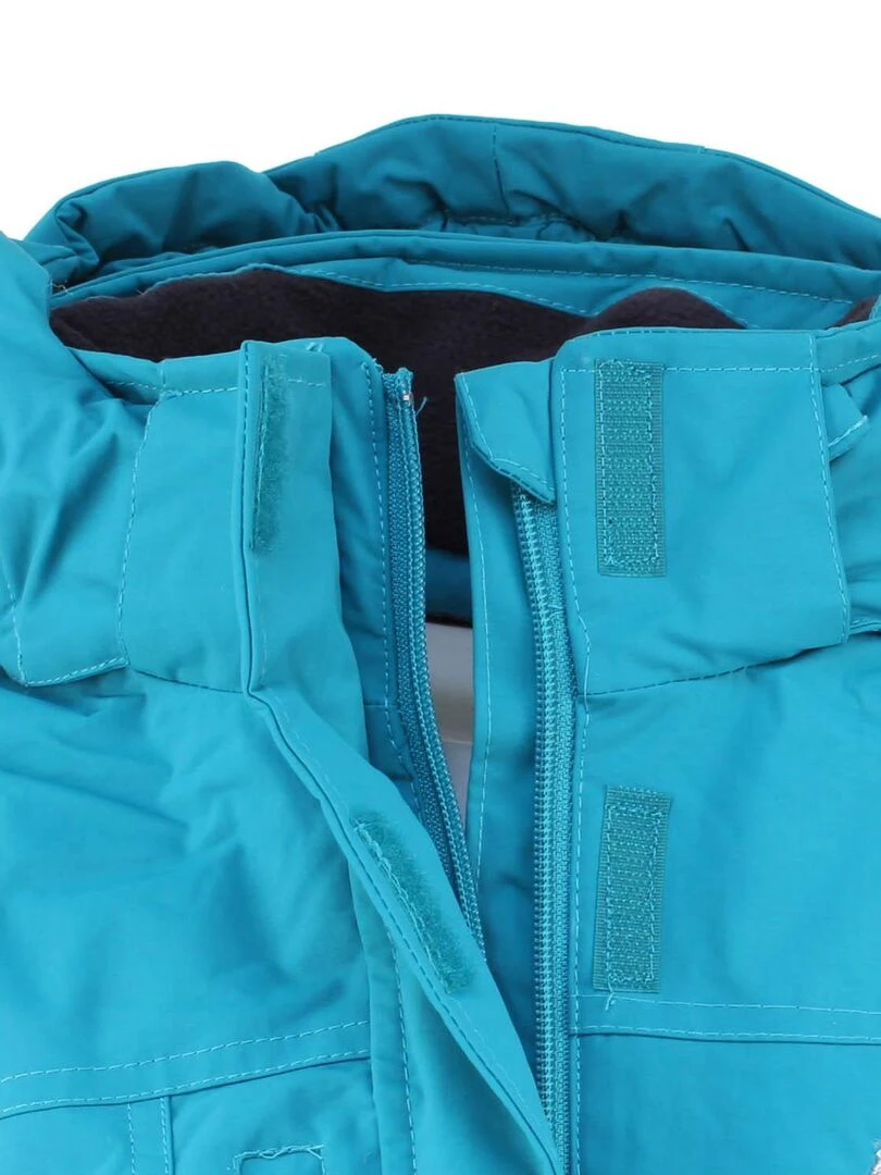 Parka de ski fille GADIKA   PEAK MOUNTAIN   Bleu turquoise