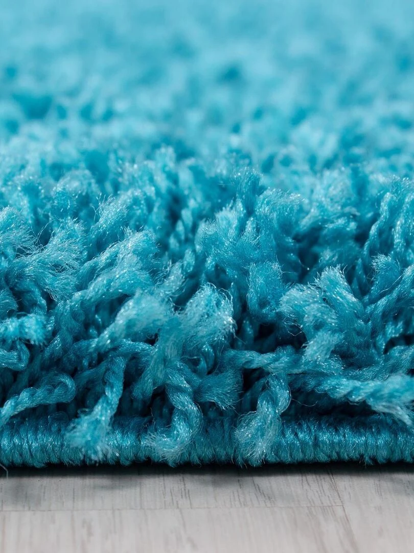 Tapis shaggy UNI C OEKO TEX® Bleu