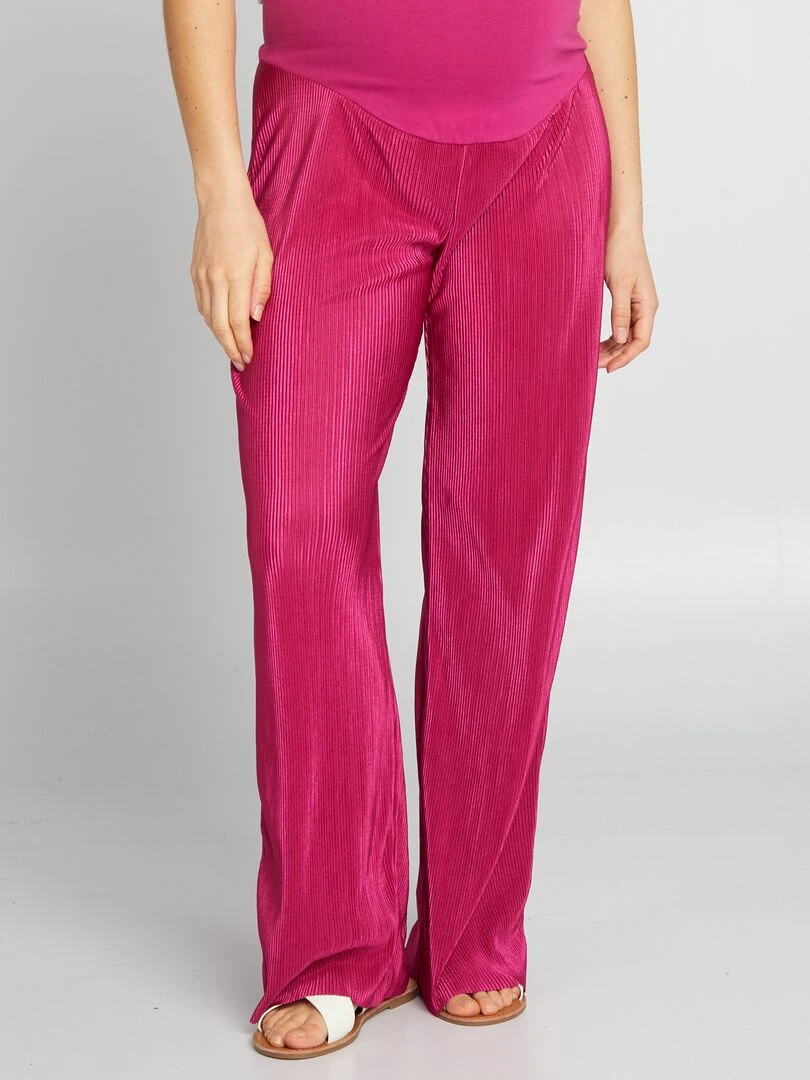 Pantalon grossesse à taille élastiquée Rose