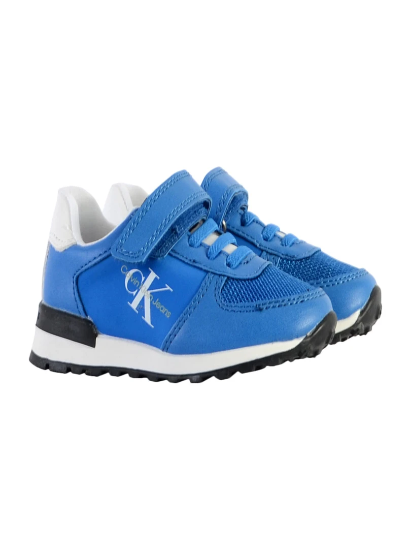 Basket À Scratch Calvin Klein Jeans Enfant Low Cut Lace up   Bleu
