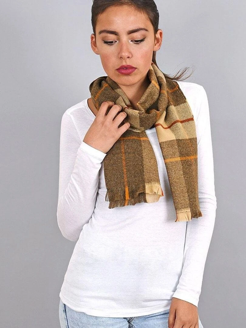 Echarpe Stirling Fabriqué en France Marron