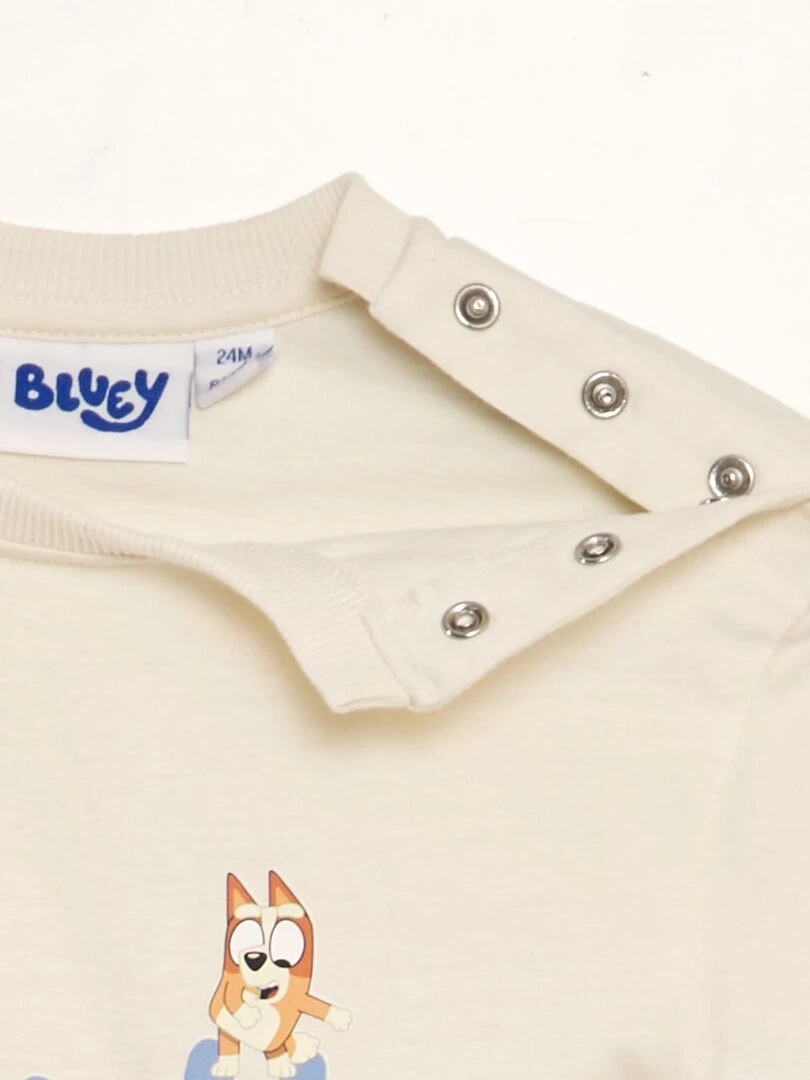 Ensemble t shirt + short 'Bluey'   2 pièces   Bleu