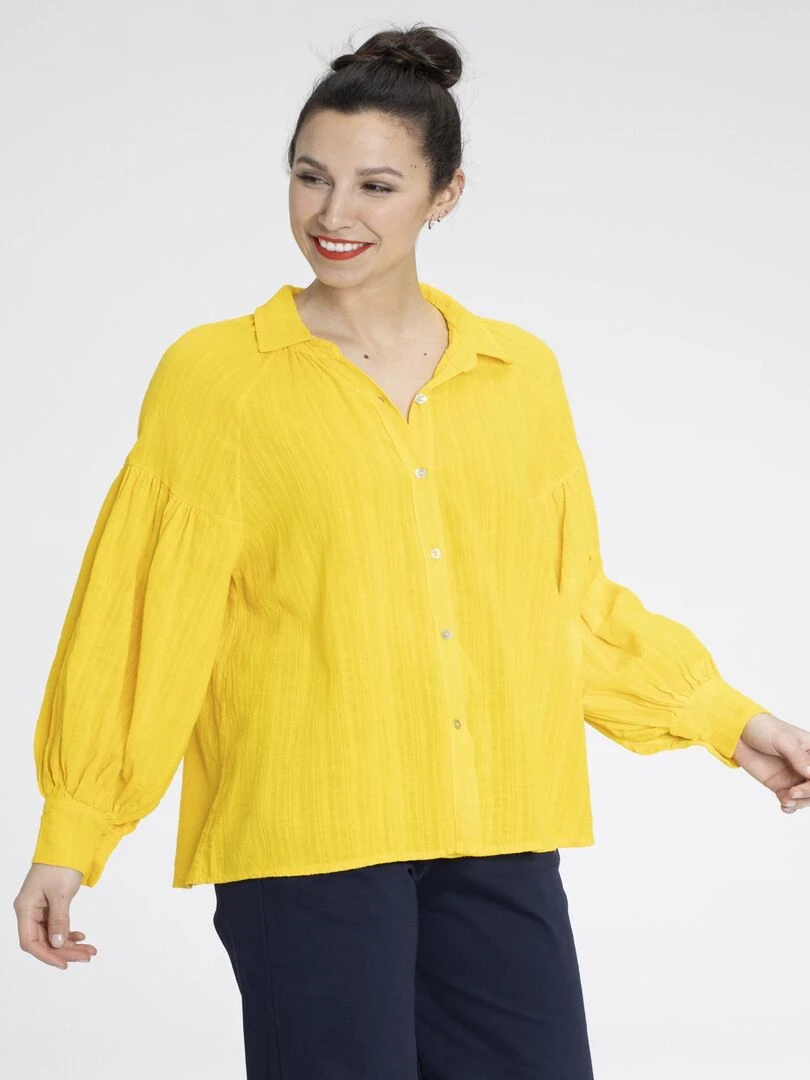 Chemisiers chemise COLINE Gérard Pasquier Jaune
