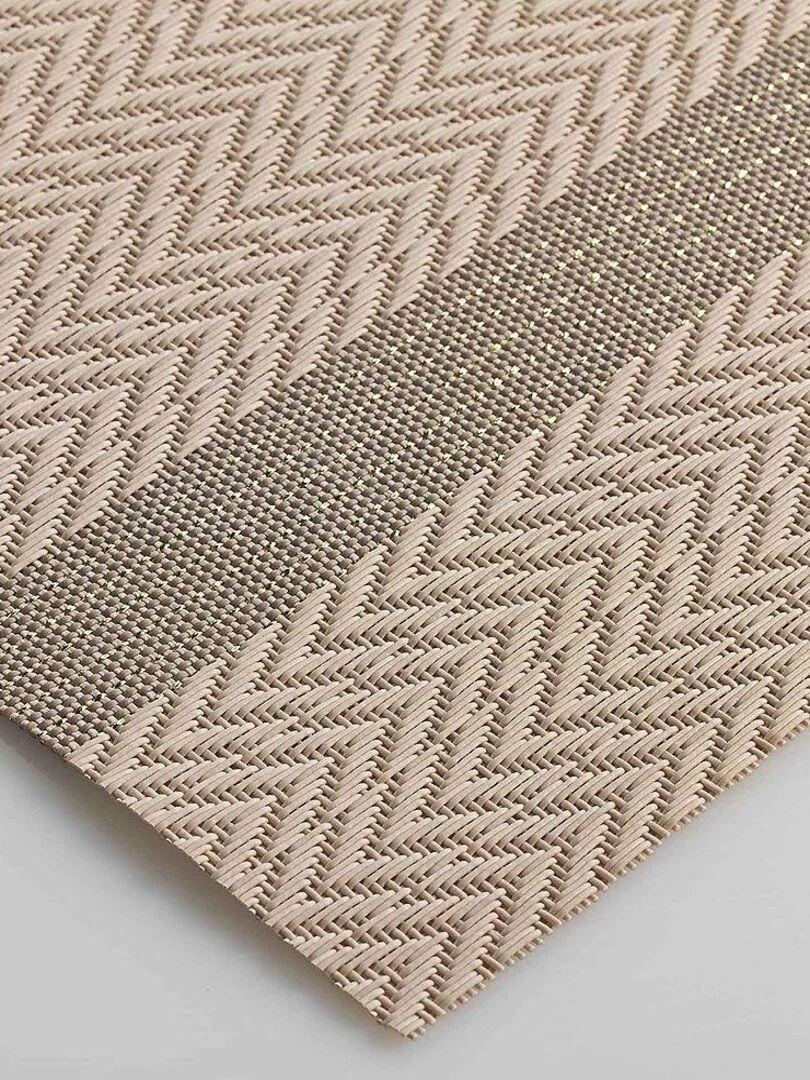 Lot de 4 sets de table Goldira taupe   Taupe