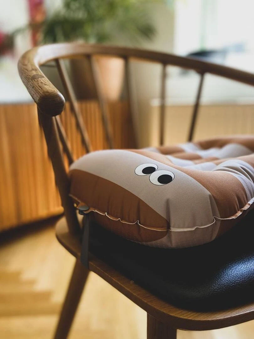 Coussin de chaise enfant gonflable STRIPES   Orange