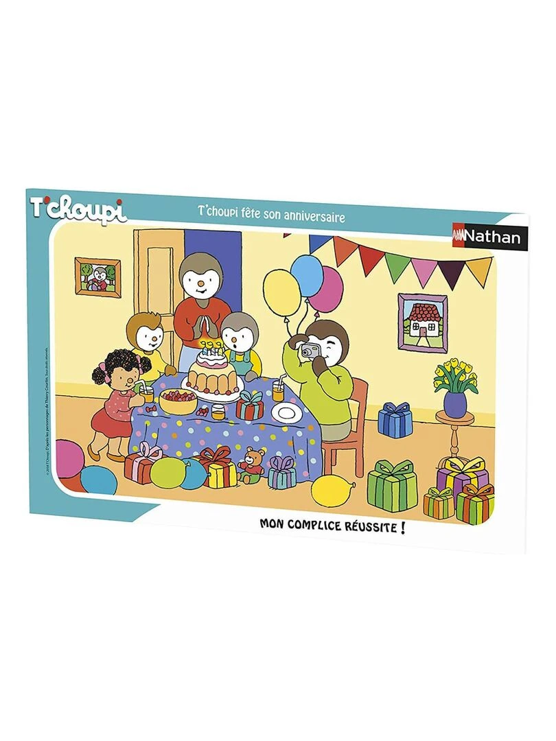 Puzzle Cadre 15 pièces : T'choupi fête son anniversaire N/A