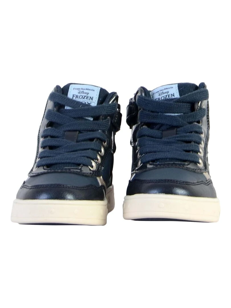 Basket Montante Cuir Enfant Geox Skylin   Bleu