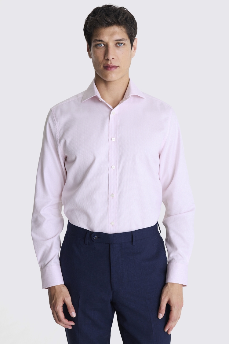 Tailored Fit Pink Dobby Shirt Buy Online at Moss